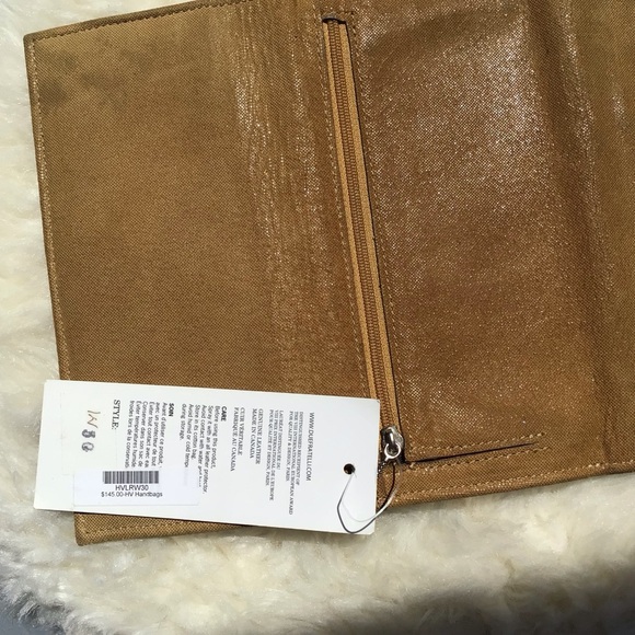 NWT Due Fratelli Genunie Leather Long Tri-fold Wallet Clutch Made in Canada - Picture 9 of 14